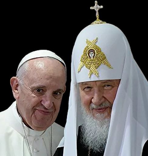 Патриарх Кирилл с папой Римским
