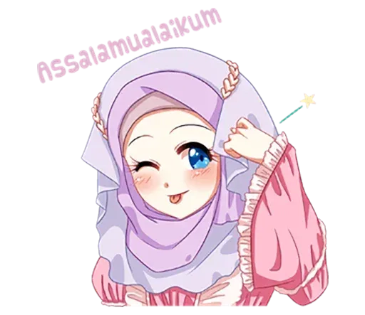 stickerset for telegram "Hijab Princess" 😉