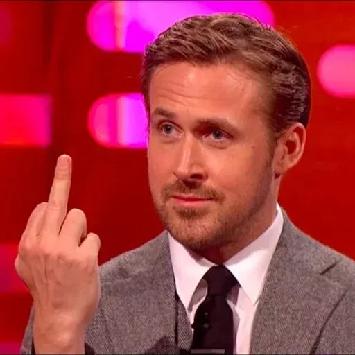 stickerset for telegram "Ryan Gosling" 🖕