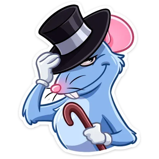 stickerset for telegram "Mr. Rat" 😏