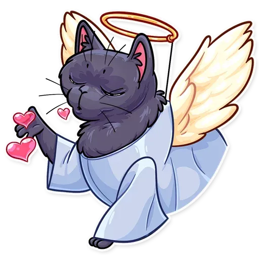 кот-ангелочек