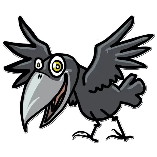 stickerset for telegram "Little Crow" 😃