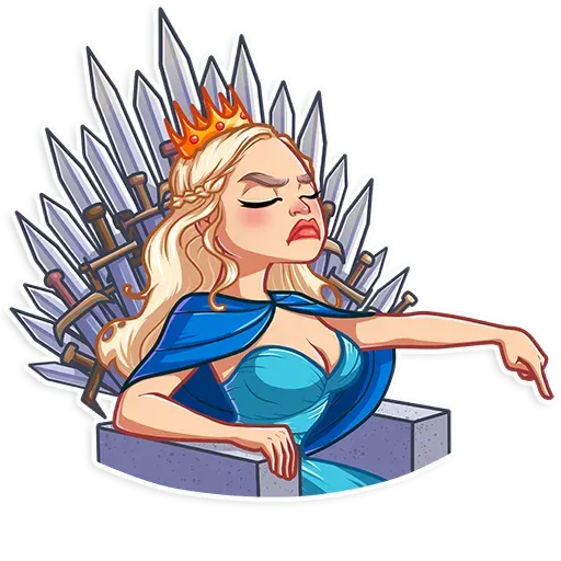 Daenerys is on the throne