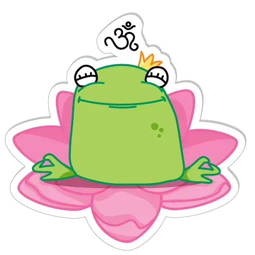 stickerset for telegram "Frog Stepanida" 😇