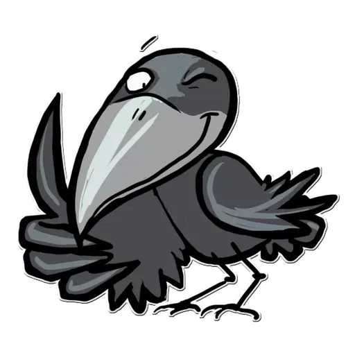 stickerset for telegram "Little Crow" 😉