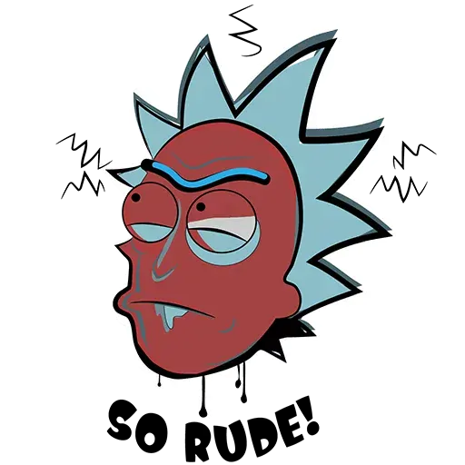 stickerset for telegram "Rick and Morthy" 😡
