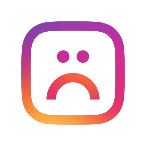 stickerset for telegram "[@GraphicMaster] Instagram Emojis" ☹
