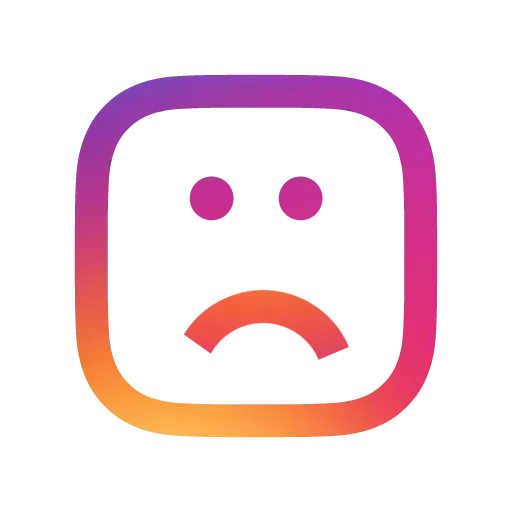 stickerset for telegram "[@GraphicMaster] Instagram Emojis" 🙁