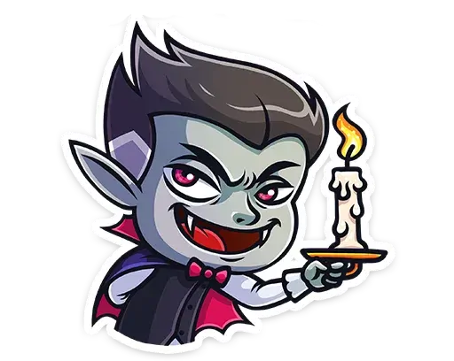 stickerset for telegram "Count Dracula :: @" 😈