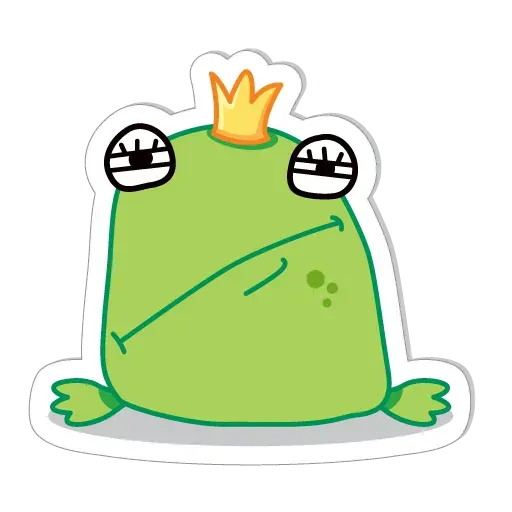 stickerset for telegram "Frog Stepanida" 😒