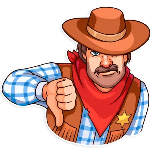stickerset for telegram "Sheriff Adam" 👎