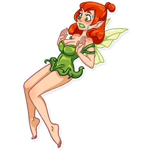 stickerset for telegram "Green Fairy" 😨
