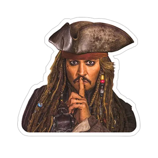 stickerset for telegram "Пираты Карибского моря" 👂