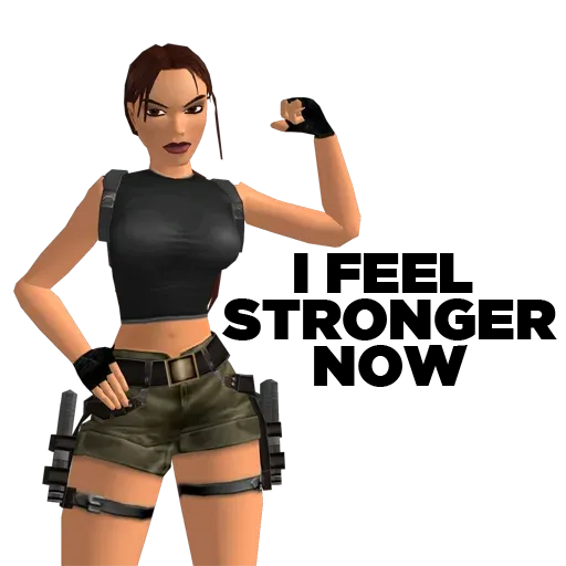 stickerset for telegram "Tomb Raider Memes" 💪