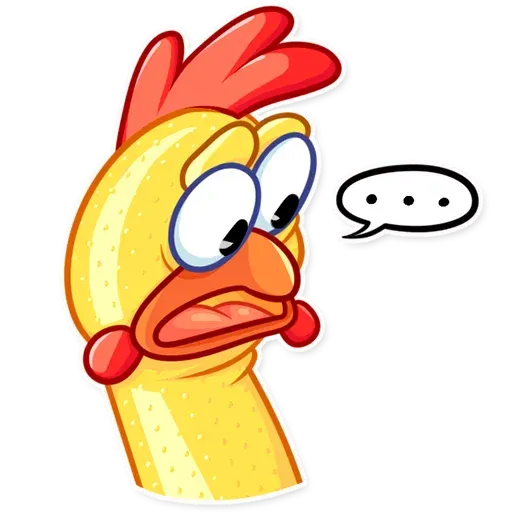 stickerset for telegram "Screaming Chicken" 😦