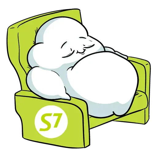 stickerset for telegram "Clouds by S7 Airlines" 💺