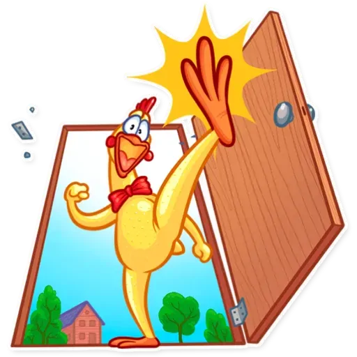 stickerset for telegram "Screaming Chicken" 👋