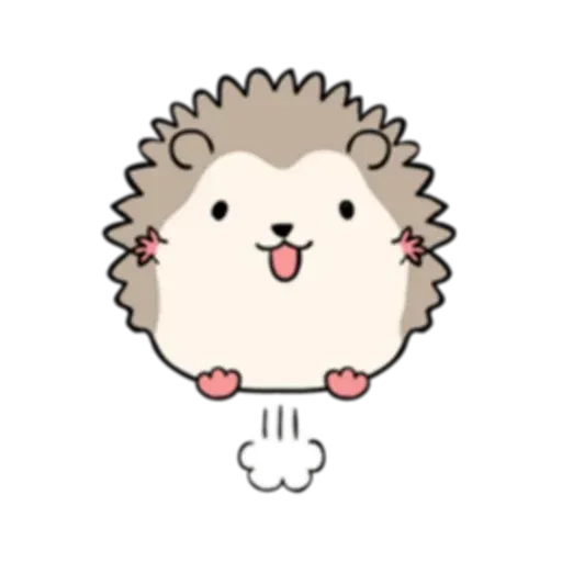 Cute hedgehog. stickerset for telegram "Hedgehog Beil" 😃