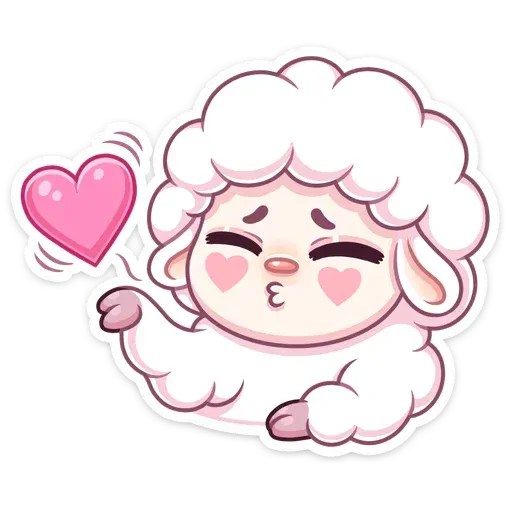 Martha the sheep with a heart