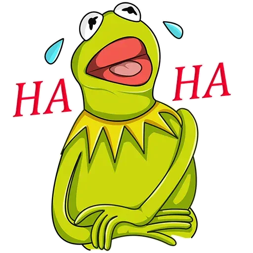 stickerset for telegram "Kermit The Frog" 😂