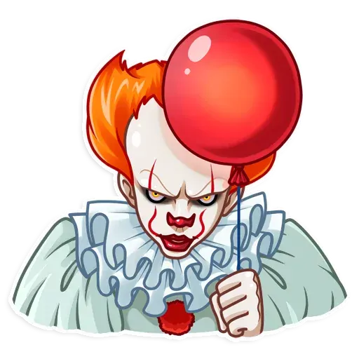 Pennywise with a balloon