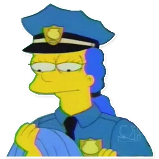 stickerset for telegram "Simpsons" 👮