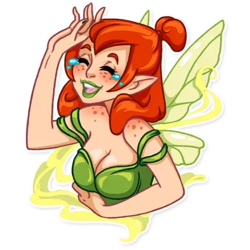 stickerset for telegram "Green Fairy" 😂