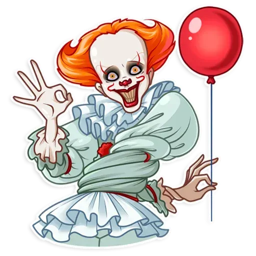 Pennywise with a balloon