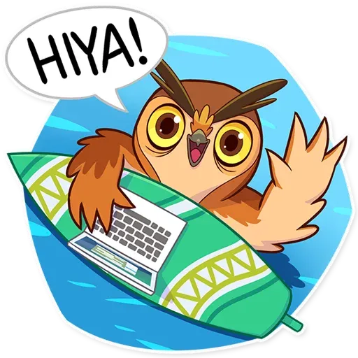 stickerset for telegram "Freelance Owl" 👨