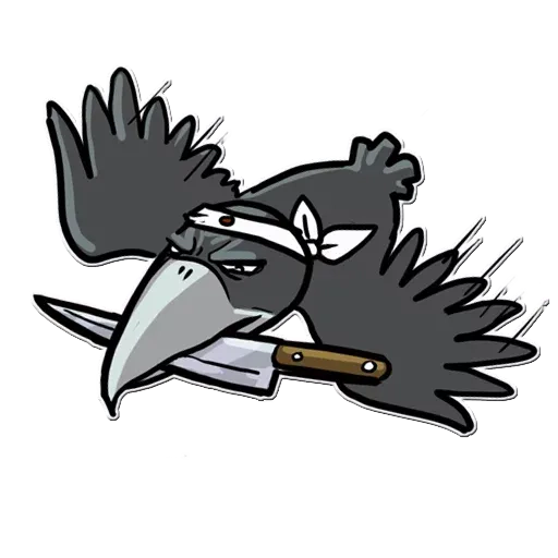 stickerset for telegram "Little Crow" 🔪