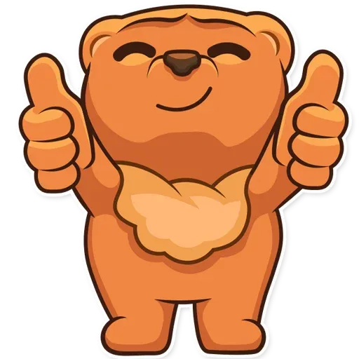 stickerset for telegram "Honey Bear" 👍